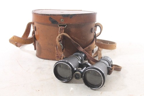 Old binoculars with case - with,