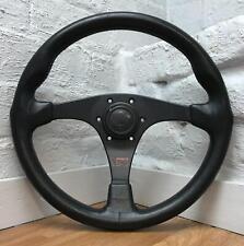 Genuine Personal Monza, 350mm black leather steering wheel with horn. Nardi. 14A