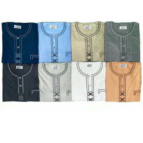 Men short sleeve thobe - sleeve,