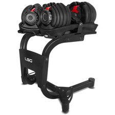 NNEDSZ LSG Adjustable Dumbbells 2.5kg-24kg (Pairs) with Dumbbell Stand