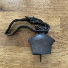 Antique Cow Bell Leather Strap
