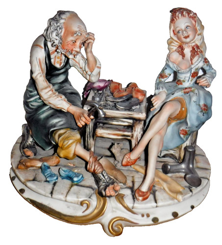 Large capodimonte figurine - capodimonte,