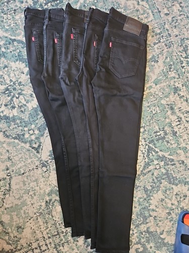 Levi 519 black skinny - black, fit