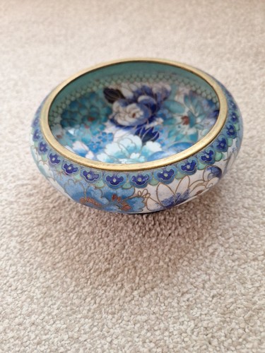 Vintage chinese cloisonne bowl - vintage,