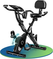 SLUNSE Exercise Bike Adjustable Magnetic Resistance Spin + APP 180KG Capacity