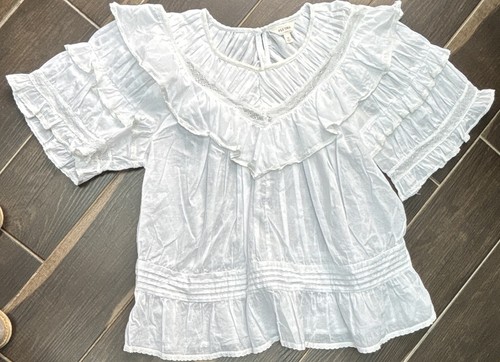 Per una frilly white cotton - per,