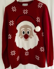 Christmas Jumper Santa Snowing