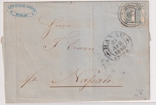 84738 old letter thurn - &, taxis