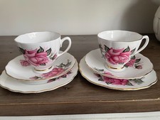 Colclough Tea Cup trio set X2