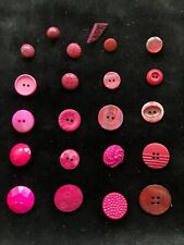 Magenta & Mauve Buttons Many