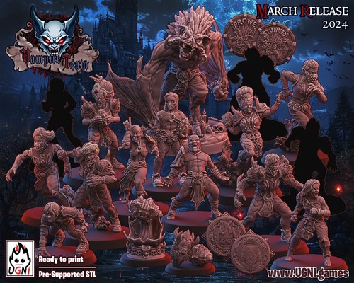 Vampire fantasy football team - vampire,