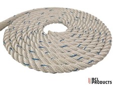 12mm White Polyester Rope - 3 Strand - Mooring & Anchoring - Available Per Metre