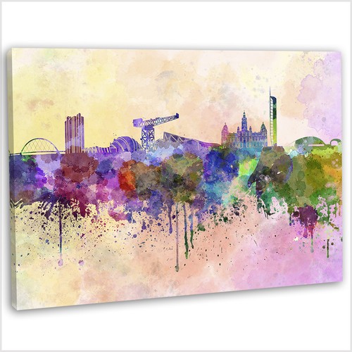 Glasgow skyline canvas - glasgow,