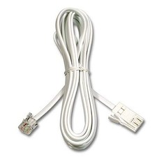 RJ11 PLUG MALE TO BT PLUG MALE TELEPHONE CABLE LEAD 2 WIRE LENGTH 2M 