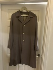 Giorgio Armani Vintage Taupe Trench Coat, Made In Italy, Mens