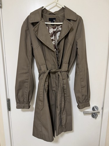 Women khaki green - h&m, trench
