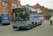 35mm negative of Cambridge Coach Services M302BAV Volvo Plaxton