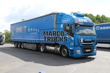 Truck Photo Iveco Stralis Tarpaulin Semi Truck Germany Blue Reinert Logistic #g5ie