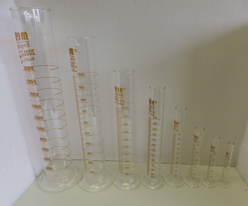 Glass measuring cylinders - glass,