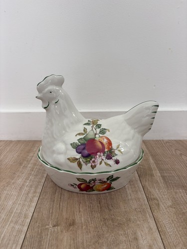Vintage ceramic chicken - vintage,