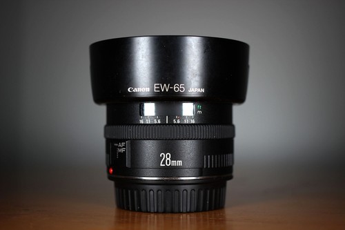 Canon 28mm wide angle - f2.8, ef