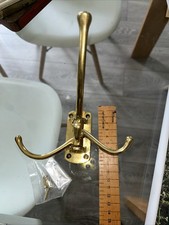 Solid Brass Multi Folding Triple Coat Hook Vintage Style