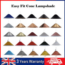 Vintage Retro Metal Lamp Shades Ceiling Light Shades Easy Fit Pendant Shade UK
