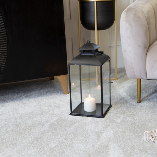 Small black candle holder - small,