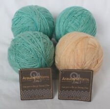 Araucania Ranco 400g Three Balls 2108 Mint 1 Ball 2110 Apricot Sock Wool New