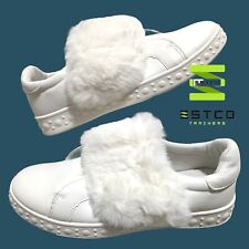Ladies White Real Fur Shoes (Sizes 4,5,6,7) BRAND NEW WRAPPED