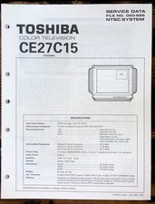 Toshiba ce27c15 service - toshiba, tv