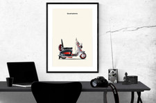 A4 QUADROPHENIA JIMMY SCOOTER MUSIC FILM ART RETRO POSTER  CULTURE PRINT