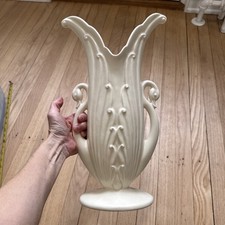 Vintage Large White Cream Tall