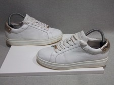 JIMMY CHOO Rome White Leather Sneakers Size: EU 39 / UK 6