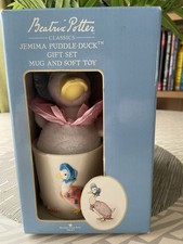 Beatrice Potter Jemima Puddle-Duck Border Fine Arts Mug & Toy Gift Set