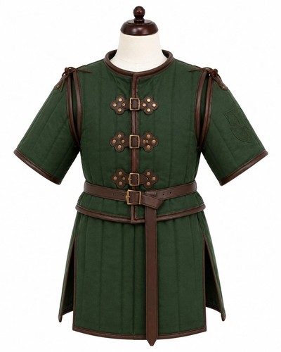 Medieval green gambeson padded - medieval,