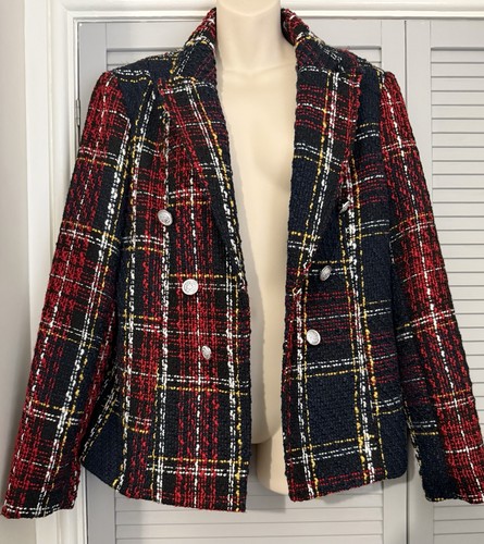 Primark tartan tweed blazer - tartan,