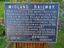 Cast iron Midland Railway