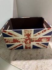 Union Jack Storage Box Crate