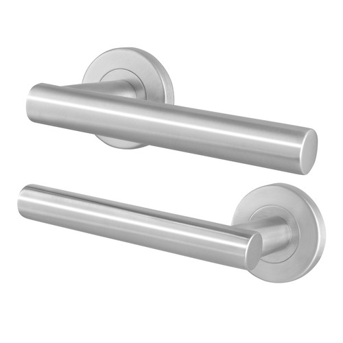 Satin stainless steel door - satin,