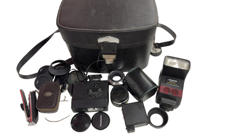 Vintage camera accessories - camera,