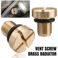 2X Vent Screw Brass Radiator Coolant Bleed Screw 17111712788 fit BMW E36 E39 E90