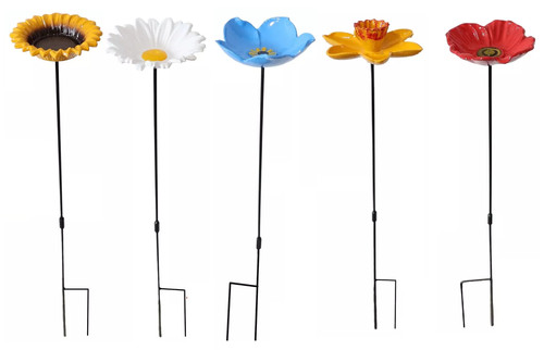 Flower bird feeding station - flower,