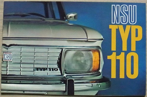 Nsu typ 110 car sales - sales, brochure