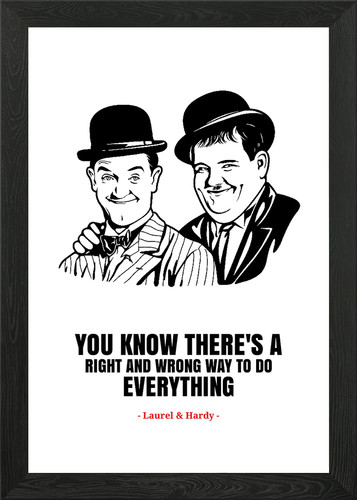 Laurel and hardy - , quotes