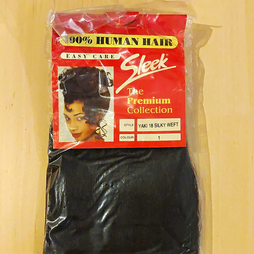 Vintage sleek human hair - 18",