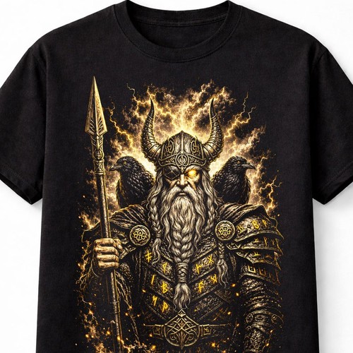 Viking warrior norse god raven - viking,