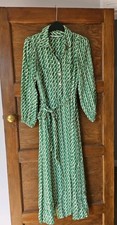 Zara collared green cream - collared, green/cream
