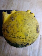 Sea Worn Marker / Fishing Buoy Float For Craft / Displays, Yellow 22x22cm approx