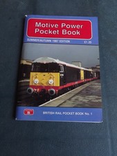 Platform 5 1987 ABC BR Diesel Loco Motive Power Pocket Book Class 37 47 86 20 50
